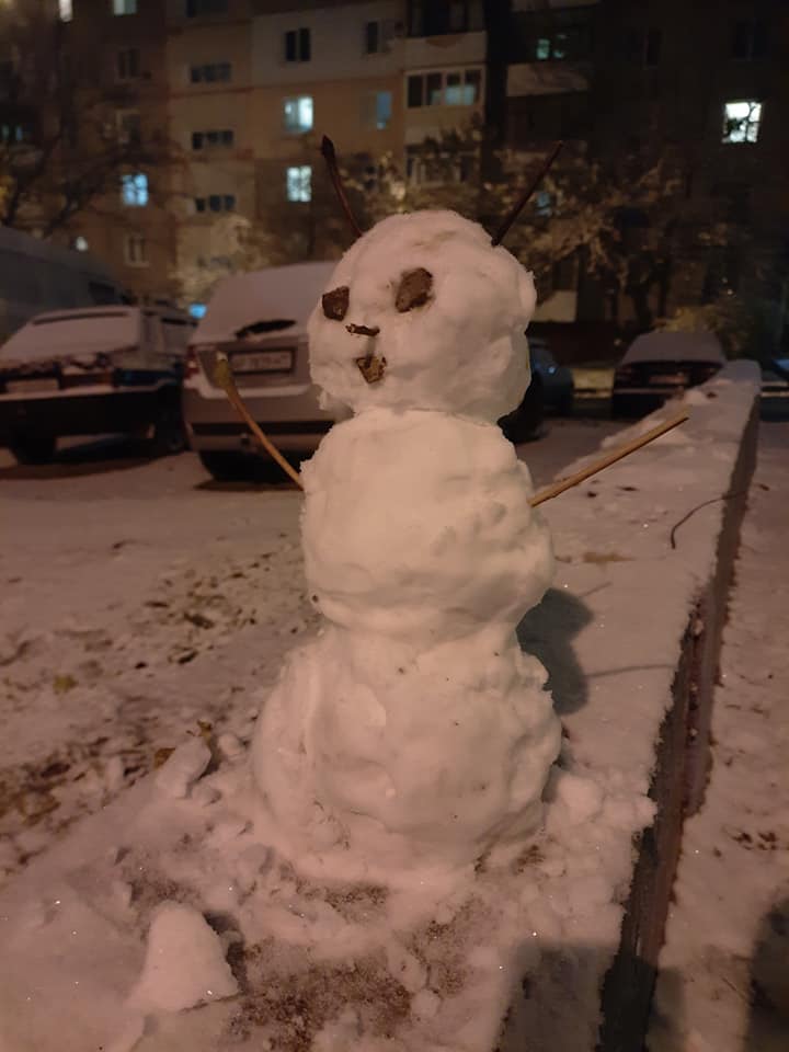 Запорожский снеговик / фото: Вадим Петрик