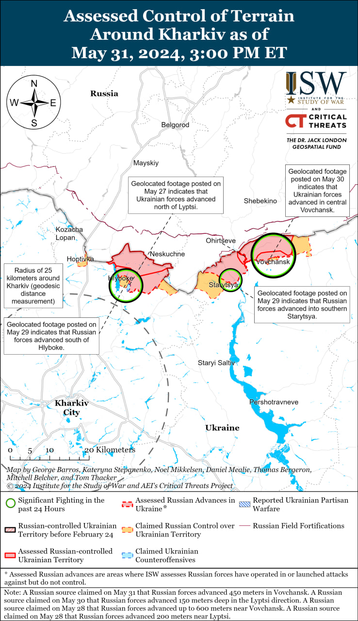 Карта боевых действий.