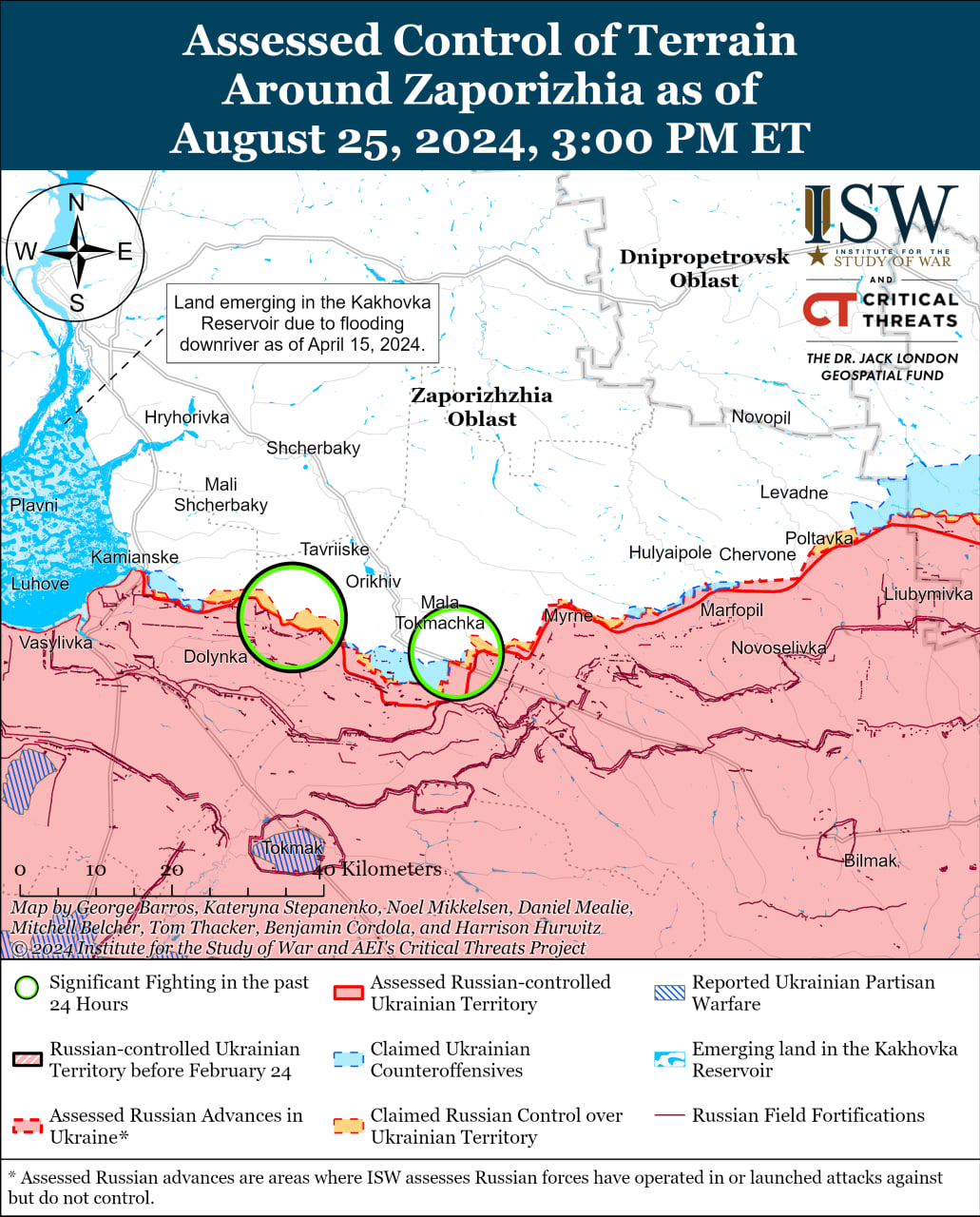 Карта бойових дій.