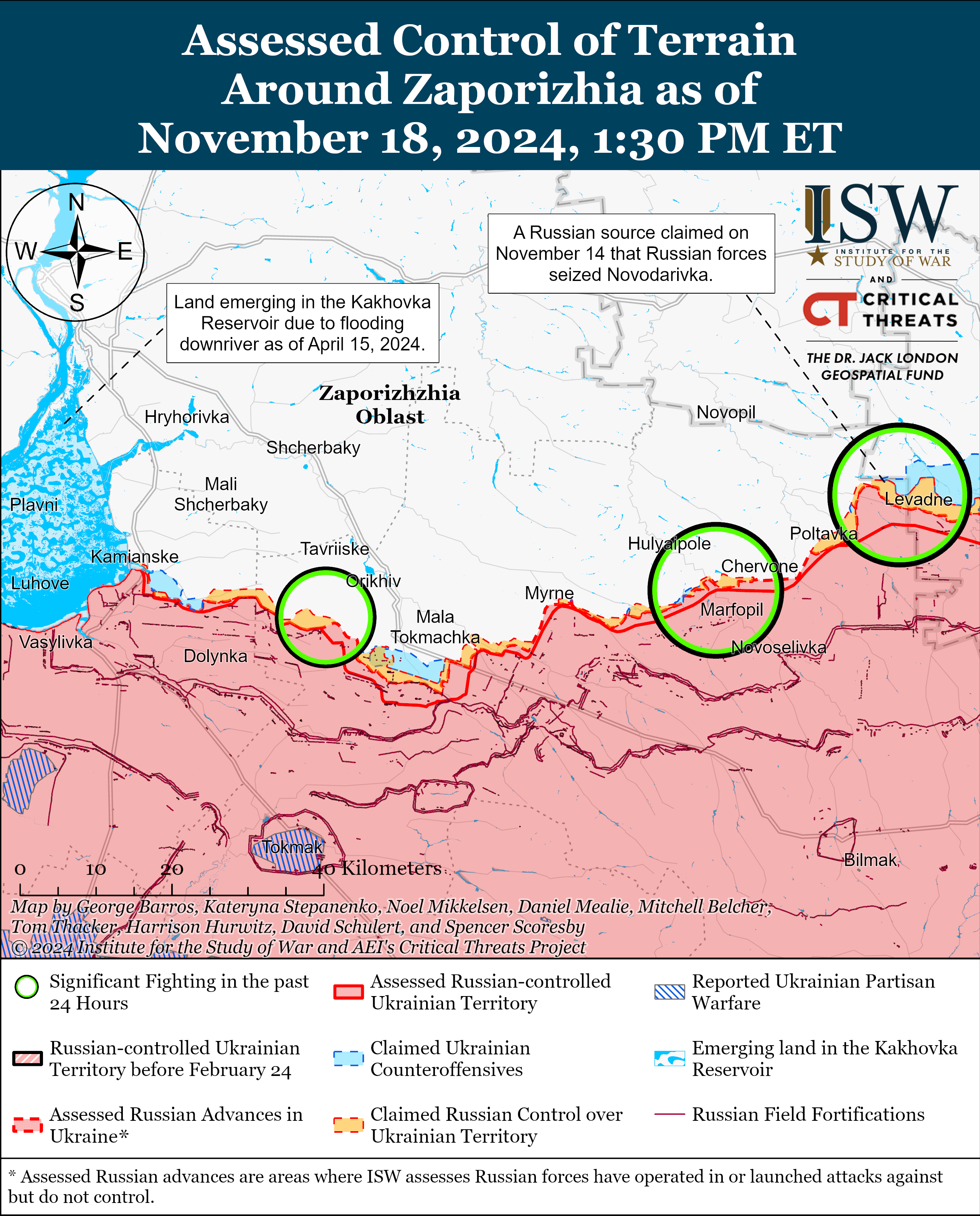 Карта бойових дій в Україні 19 листопада фото 7 6
