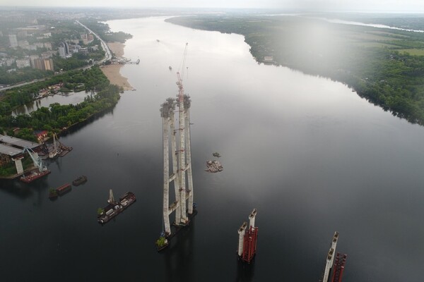 Взгляни с высоты: как движется строительство запорожских мостов (фото, видео) фото 1