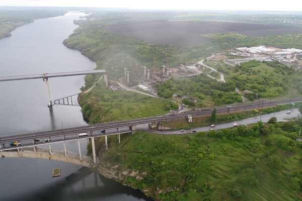 Взгляни с высоты: как движется строительство запорожских мостов (фото, видео) фото 14