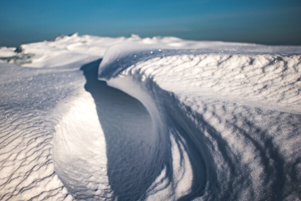 Полюбуйтесь: арктические пейзажи на заснеженной Бердянской косе фото
