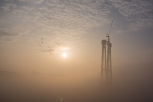 Хоть картины пиши: в Запорожье запечатлели туманное утро  фото 2